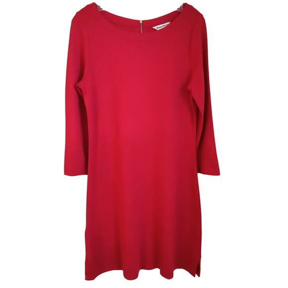 Tommy Bahama Career Dress Women's Size S Red Long Sleeve Modal Stretch Knit - Picture 1 of 11
